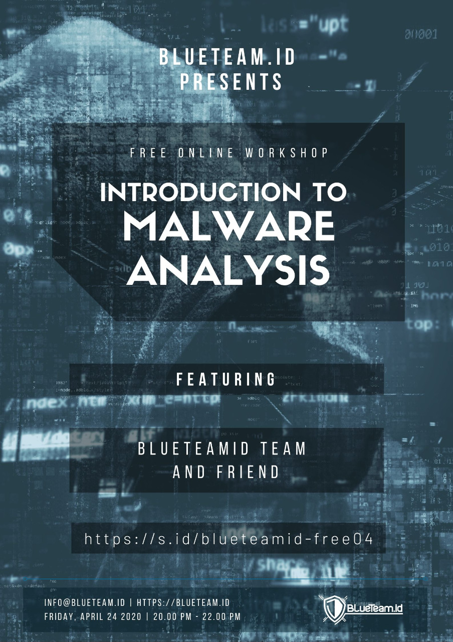 Free online workshop introduction to malware analysis blueteam id
